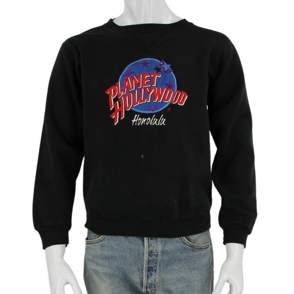 Vintage Planet Hollywood Honolulu Embroidered USA Made Crewneck Sweatshirt